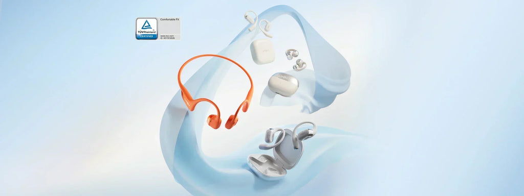 De Shokz Open-Ear Koptelefoons zijn de eerste in hun categorie die de certificering Comfortable Fit van TÜV Rheinland hebben ontvangen