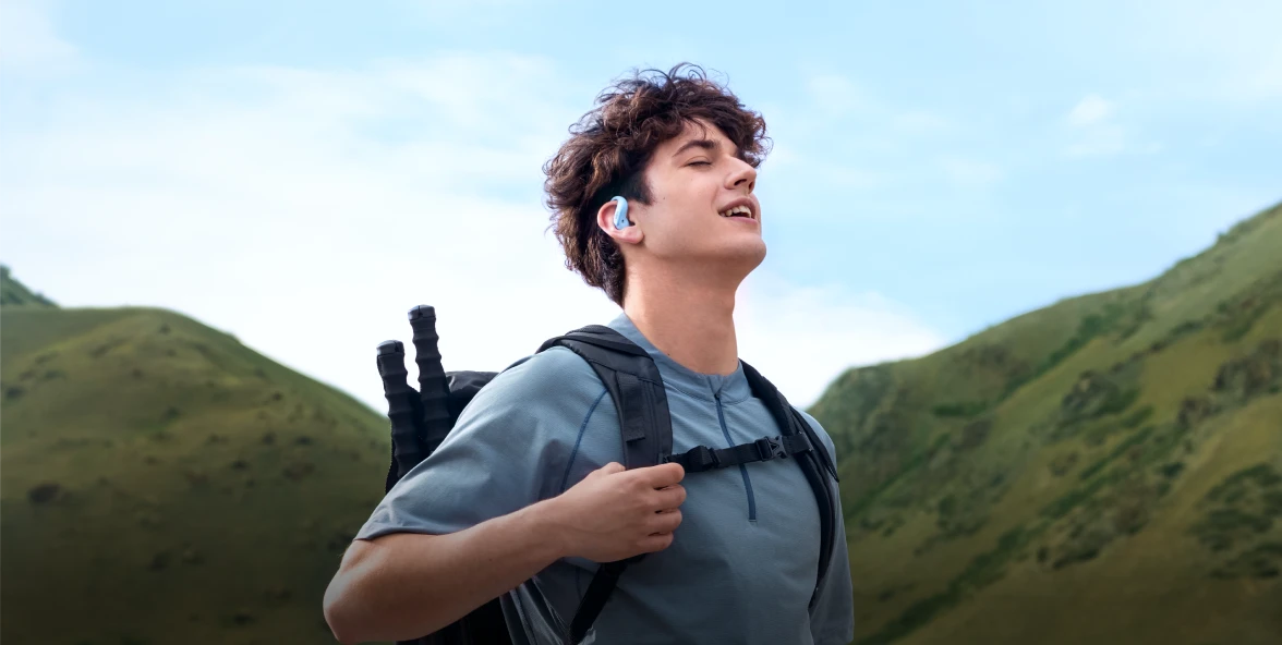 Shokz OpenFit Air 2 – Zo licht als een veertje. Gemaakt om te bewegen.