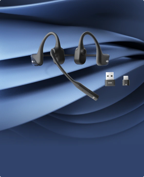 OPENCOMM2 - Communicatieheadset voor mobiel (met adapter)