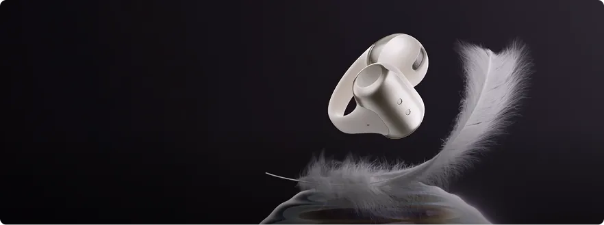 Lightweight Shokz OpenDots ONE open earbuds, only 6.5 grams each.