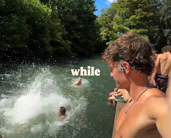 Shokz OpenSwim Pro swimming headphones volledig waterdicht voor gebruik op het land en onder water